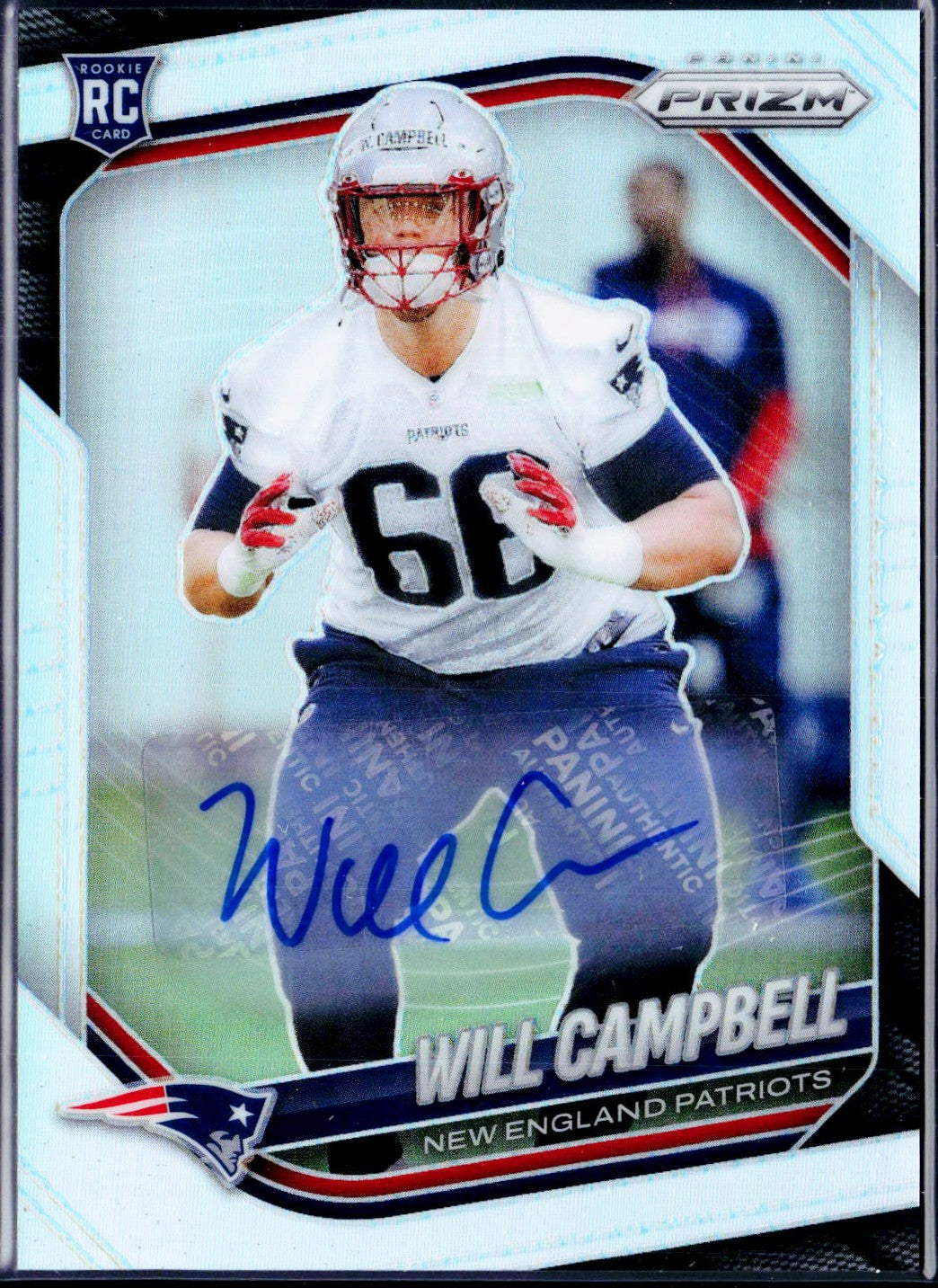 Will Campbell RC 2025 Panini Prizm Silver Rookie Auto #312