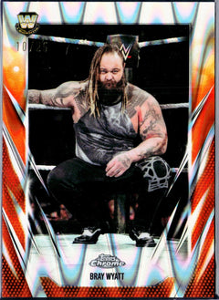 Bray Wyatt 2026 Topps Chrome WWE Orange Raywave Refractor SP 10/25-1