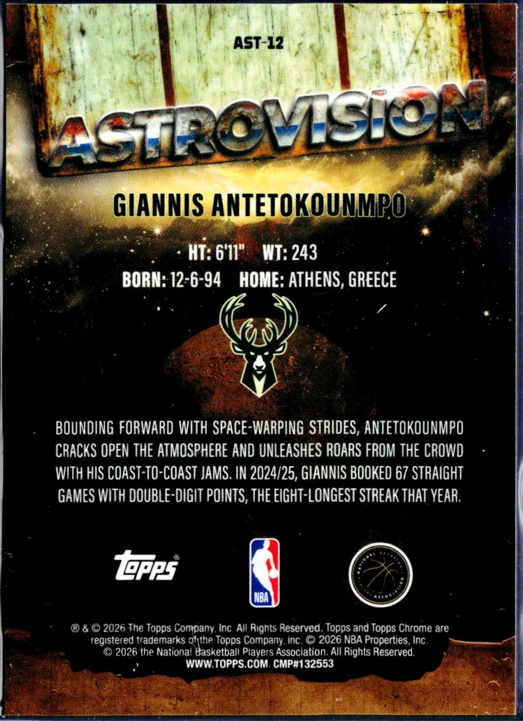 Giannis Antetokounmpo 2025 Topps Chrome X Cactus Jack Astrovision-2