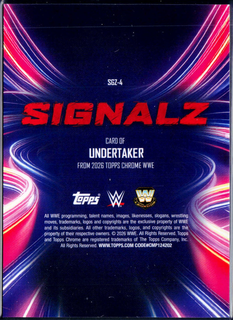 Undertaker 2026 Topps Chrome WWE Signalz SSP-2