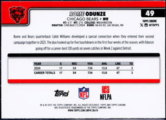 Rome Odunze 2025 Topps Chrome Team Color Camo #49-2