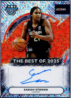Sarah Strong RC 2025 Bowman U Best Orange Mini Diamond Rookie Auto SP 11/25-1