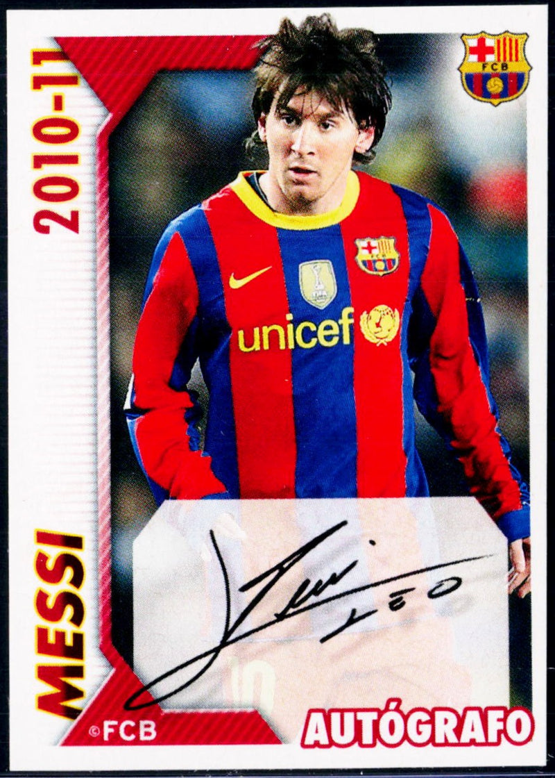 Lionel Messi 2010-11 Panini Soccer Mini Sticker #119-1