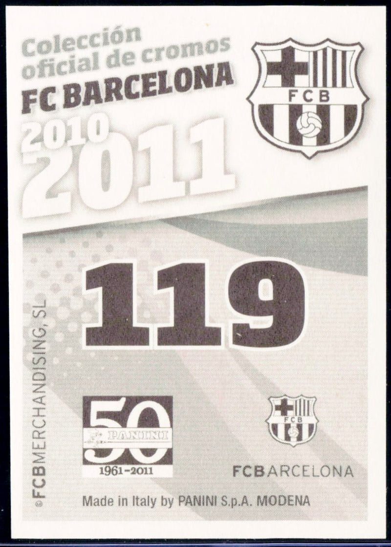 Lionel Messi 2010-11 Panini Soccer Mini Sticker #119-2