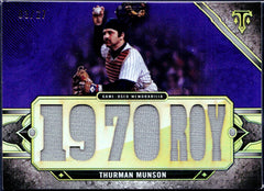 Thurman Munson 2024 Topps Triple Threads Purple Game Used Patch SP 3/27-1