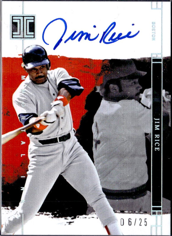 Product Jim Rice 2024 Impeccable Immortal Ink On Card Auto SP 6/25 Link