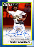 Dennis Eckersley 2025 Topps 1990 Throwback Orange Auto SP 23/25