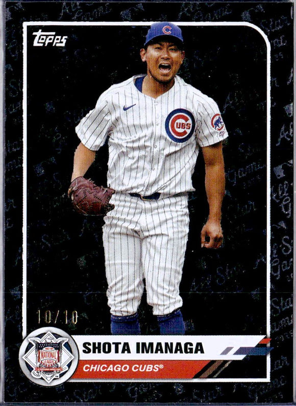 Product Shota Imanaga 2025 Topps Black All Star Game Foil SP 10/10 Link