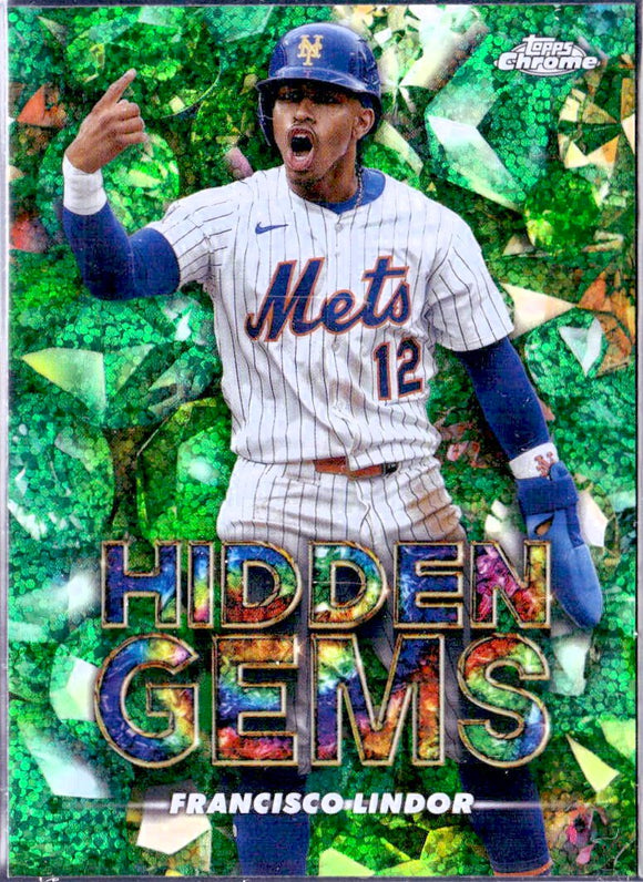 Product Francisco Lindor 2025 Topps Chrome Hidden Gems Case Hit SSP Link