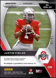 Justin Fields RC 2021 Panini Prizm Draft Red Disco Rookie Auto SP 19/25