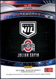 Julian Sayin RC 2024 Panini The Ohio State University Prizm White Sparkle Fireworks Rookie SSP