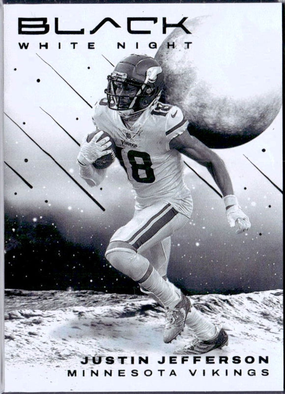 Product Justin Jefferson 2023 Panini Black White Night Case Hit SSP Link