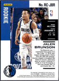 Jalen Brunson RC 2018-19 Panini Chronicles Rookie Auto SP 52/75