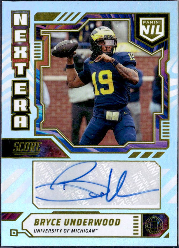 Product Bryce Underwood RC 2025 Panini Score NIL Next Era Rookie Auto Link