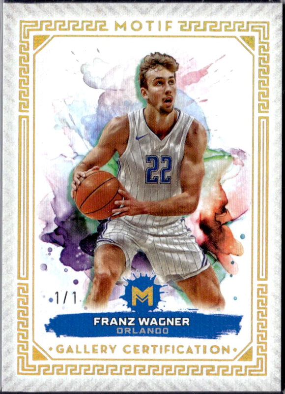 Product Franz Wagner 2023-24 Topps Motif Quinn Gold SP 1/1 Link