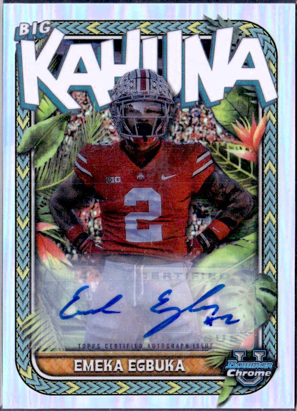 Product Emeka Egbuka RC 2023 Bowman U Chrome Big Kahuna Rookie Auto SP 88/150 Link