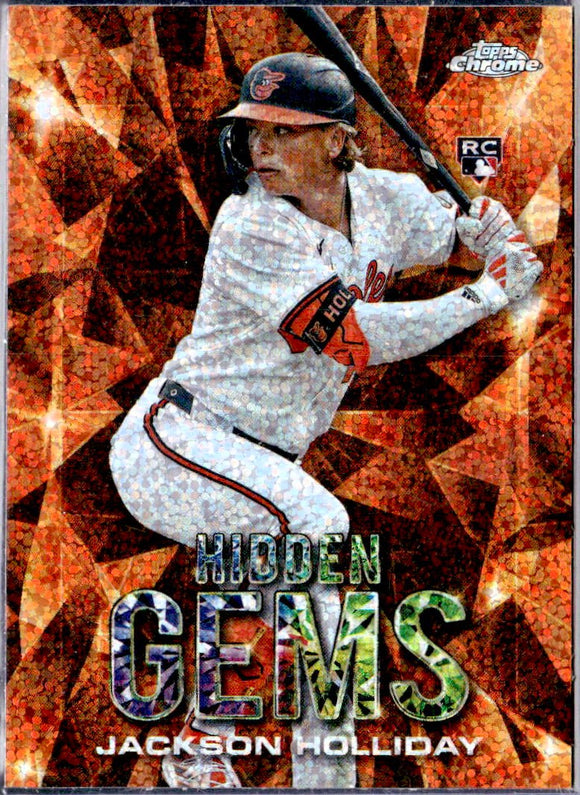 Product Jackson Holliday RC 2024 Topps Chrome Hidden Gems Rookie Case Hit SSP Link