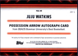 Juju Watkins RC 2024-25 Bowman U Best Orange Mini Diamond Possession Arrow Rookie Auto SP 2/25