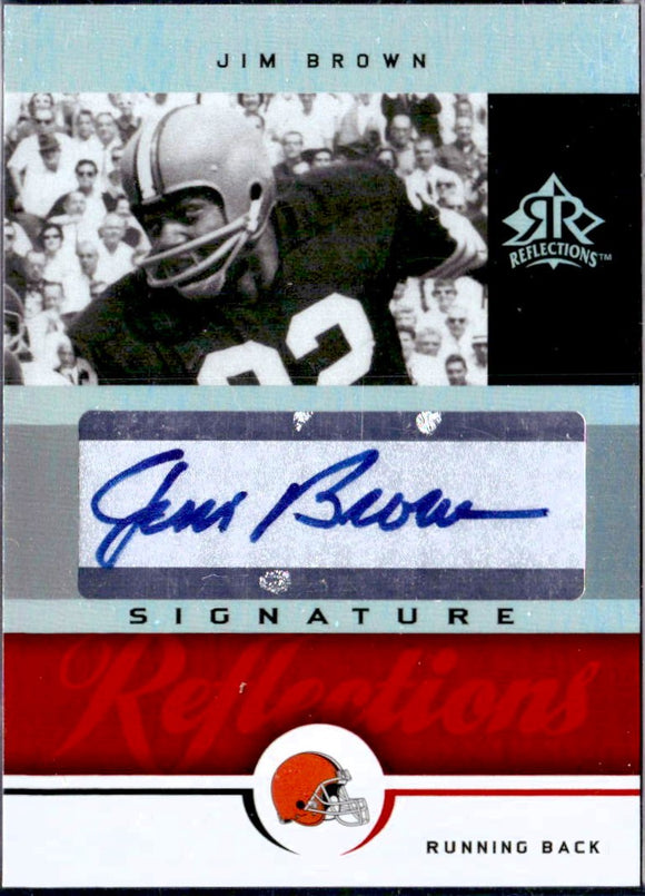 Product Jim Brown 2005 Upper Deck Reflections Signature Auto Link