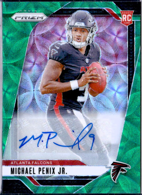 Product Michael Penix Jr RC 2024 Panini Prizm Green Scope Rookie Auto SP 42/75 Link