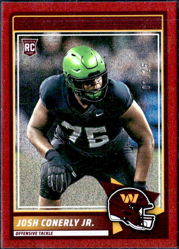Product Josh Conerly Jr. RC 2025 Score Red Dots Rookie SP 2/25 Link