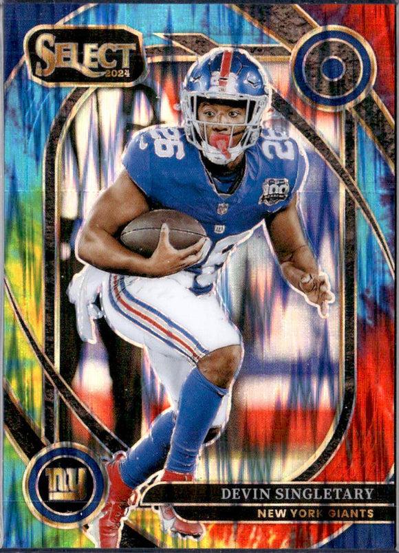 Product Devin Singletary 2024 Panini Select Club Level Tie Dye Prizm SP 2/25 Link