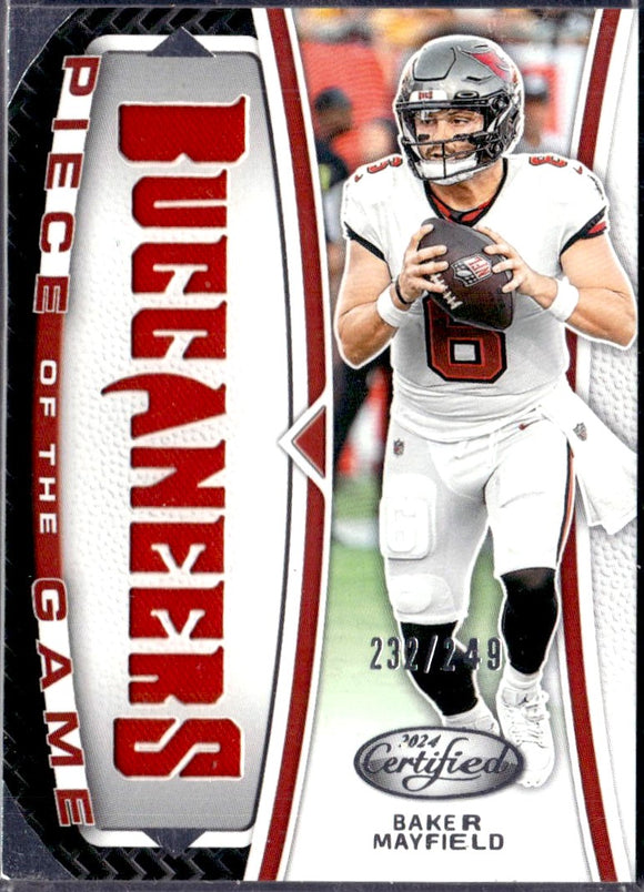 Product Baker Mayfield 2024 Panini Certified Piece Of The Game Jersey Patch SP 232/249 Link