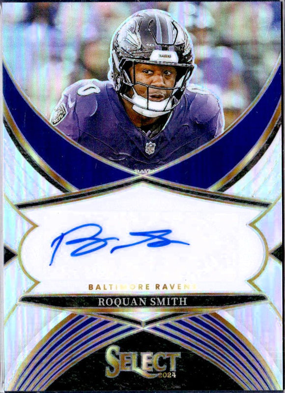 Product Roquan Smith 2024 Panini Select Signatures Silver Auto Link