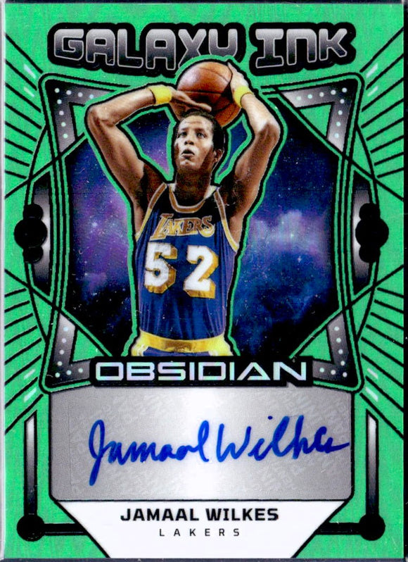 Product Jamaal Wilkes 2024-25 Panini Obsidian Electric Etch Green Flood Galaxy Ink Auto SP 3/25 Link