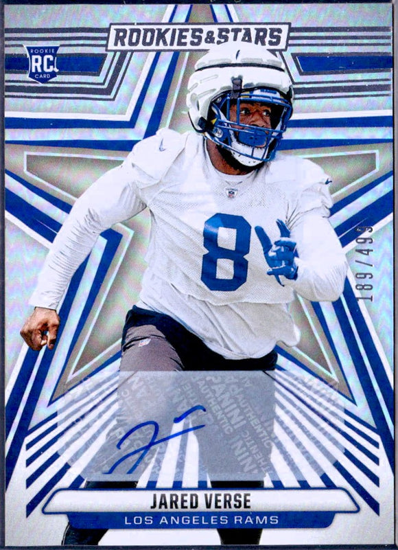 Product Jared Verse 2024 Panini Rookies & Stars Rookie Auto SP 189/499 Link