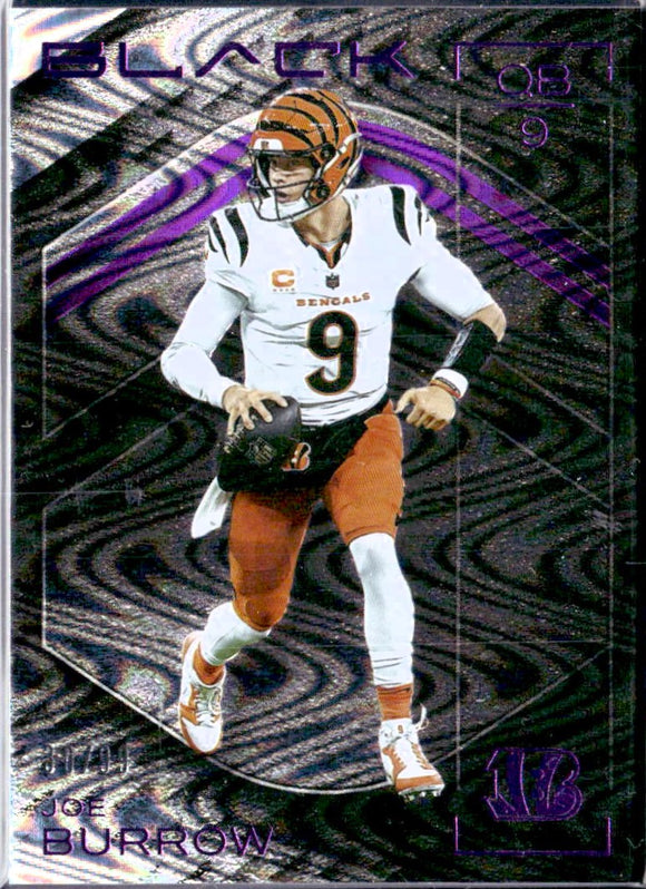 Product Joe Burrow 2025 Panini Black Royal Purple SP 30/99 Link