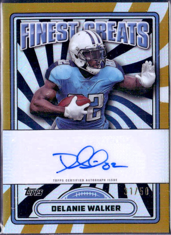 Product Delanie Walker 2024 Topps Finest Gold Finest Prodigies Auto SP 31/50 Link