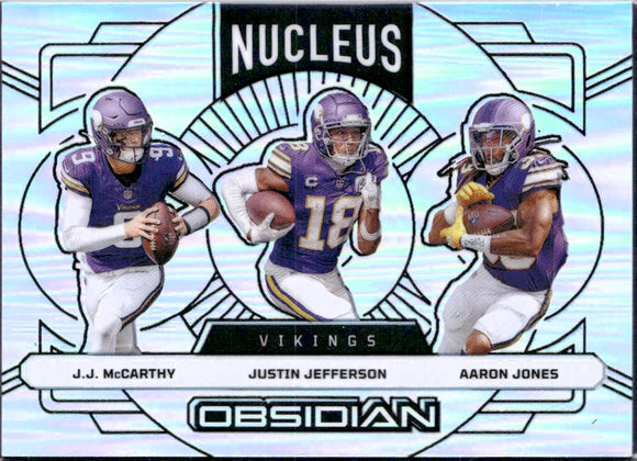 Product Mccarthy Jefferson Jones 2024 Panini Obsidian Silver Nucleus SP 17/99 Link