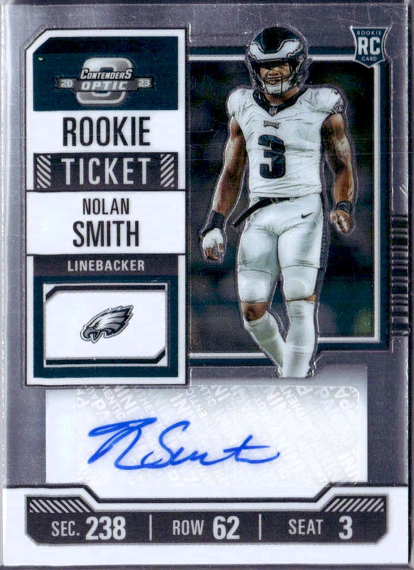 Product Nolan Smith RC 2023 Contenders Optic Rookie Ticket Auto #192 Link