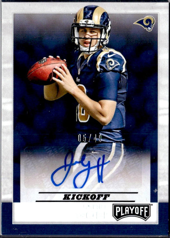 Product Jared Goff RC 2016 Panini Playoff Kickoff Rookie Auto SP 5/49 Link