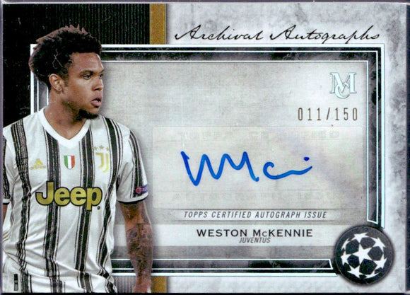 Product Weston Mckennie 2020-21 Topps Museum Collection Archival Auto SP 11/150 Link