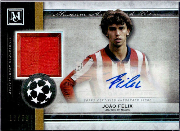 Product Joao Felix 2020-21 Topps Museum Collection Jersey Patch Auto SP 18/50 Link