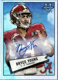 Bryce Young RC 2022 Bowman University Chrome 1955 Flashback Rookie Auto SP 80/99