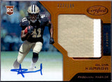 Alvin Kamara RC 2017 Panini Certified Orange Freshman Fabric Rookie Patch Auto SP 122/199