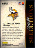 Tj Hockenson 2022 Panini Select Gold Artistic Selections SP 7/10