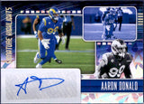 Aaron Donald 2021 Panini Crystal Goal Line Graphs Auto