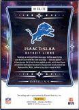 Isaac Teslaa RC 2025 Panini Origins Orange Rookie Auto SP 74/75