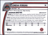 Emeka Egbuka RC 2024 Bowman U Sapphire Black Rookie SP 1/10