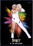 A'ja Wilson 2024 Panini Select WNBA Black Color Blast Case Hit SSP #7