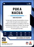 Puka Nacua 2024 Donruss Black Die Cut Press Proof SP 1/1