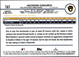Jackson Chourio RC 2024 Topps Logofractor Edition Black Refractor Rookie SP 3/10