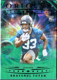 Bhayshul Tuten RC 2025 Panini Origins Green Rookie SP 3/5