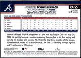 Spencer Schwellenbach RC 2025 Topps Chrome Yellow Orange Lava Lamp Rookie Auto SP 1/85