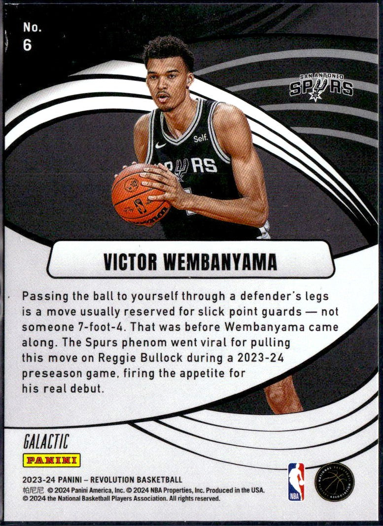 Victor Wembanyama RC 2023-24 Panini Revolution Galactic Supernova