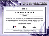 Charlie Condon 2025 Bowman Chrome Crystallized SSP